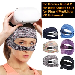 Für Oculus Quest 2 Zubehör VR Maske Abdeckung Atmungsaktive Schweiß Band Virtual Reality Headset für Meta Quest 3S/3 Pico 4 VR