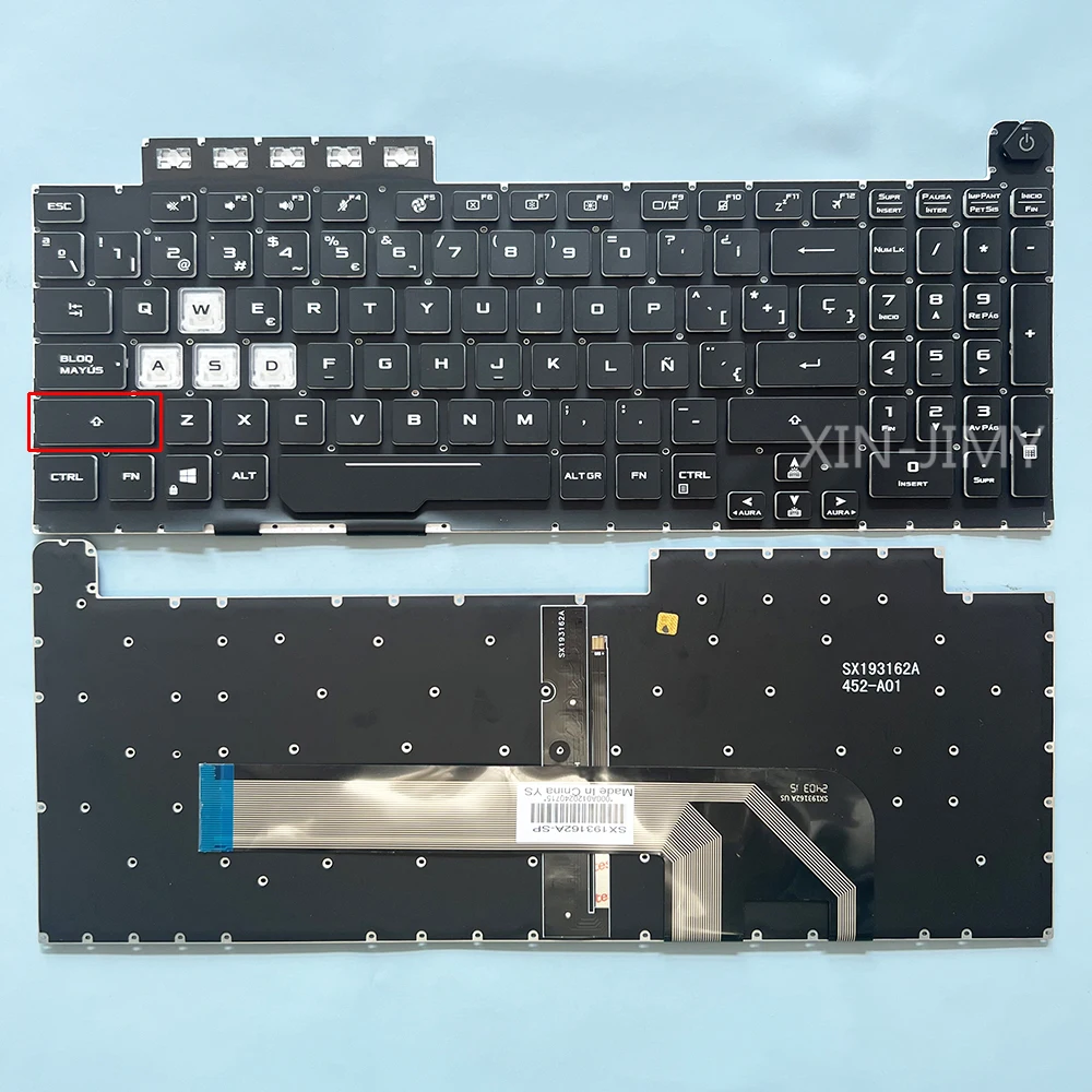 FX506 Spanish Keyboard For ASUS FX506U FX506IH FX506L FX506II/LI FA506 FA506Q FA506U FX706 FX706U FX706II/LI FA706 FA706IH/II