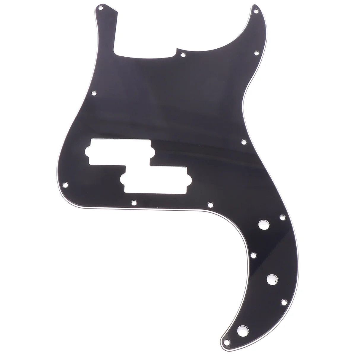 

Standard PB Pickguard Scratch Plate 13 Holes Pickguard Bass Parts Replacment (Black)