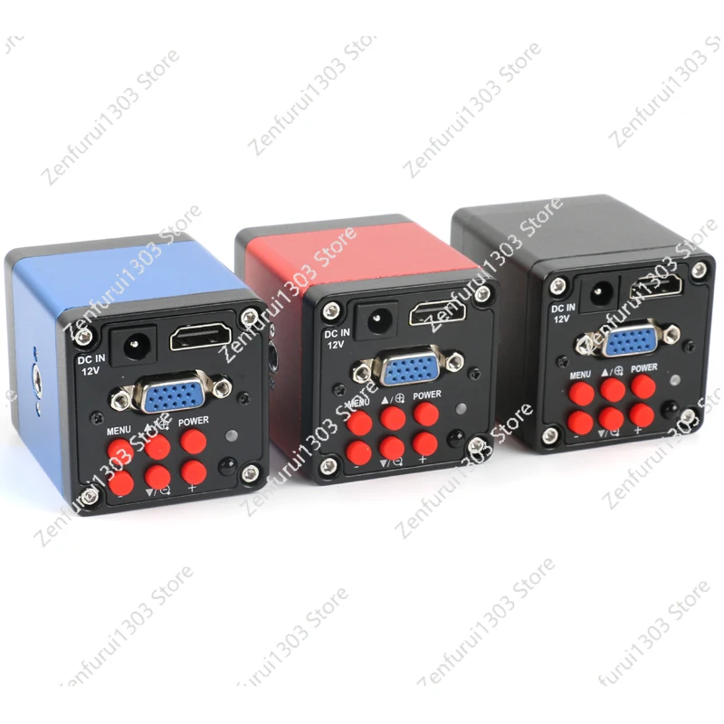 1080P HD Digital Microscope HDMI/VGA C Mount Remote Control Industrial Phone Repair PCB Soldering Video Recorder