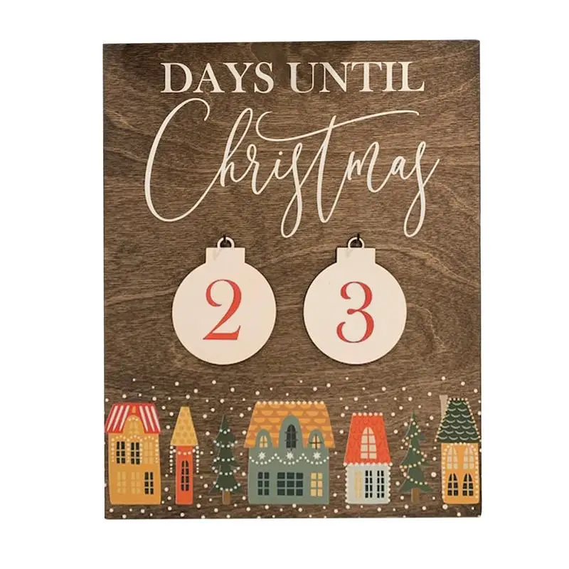 

Christmas Advent Calendar Decorations Days Until Christmas Countdown Sign 2024 Holidays Desk Wooden Decor For Dining Table