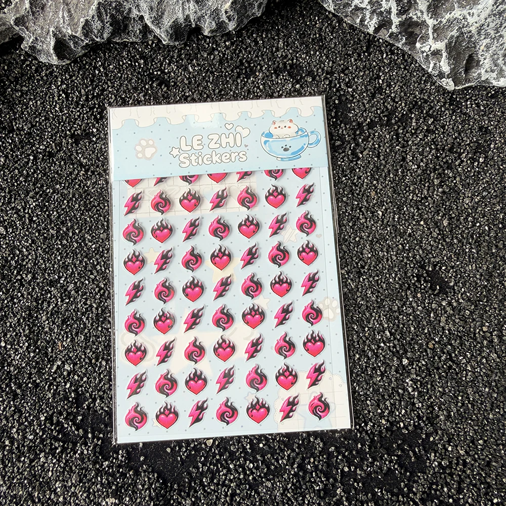 LE ZHI Magic Nail Stickers Witch Moon Crystal Potion Butterfly Galaxy Mystic Nail Decals Fantasy Style Cute Manicure Decoration
