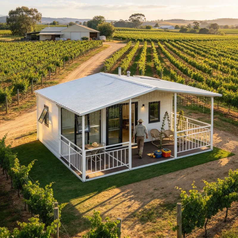 Container House Folding Portable Prefab Home for Residential Living Worker Housing and 2-5 Bedrooms Guest Accommodation