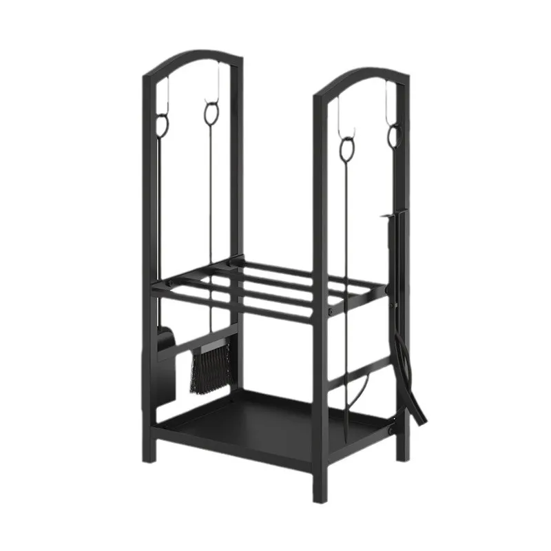 

Accessories Firewood Rack Stove Tools Four-piece Set Firewood Rack Shelf
