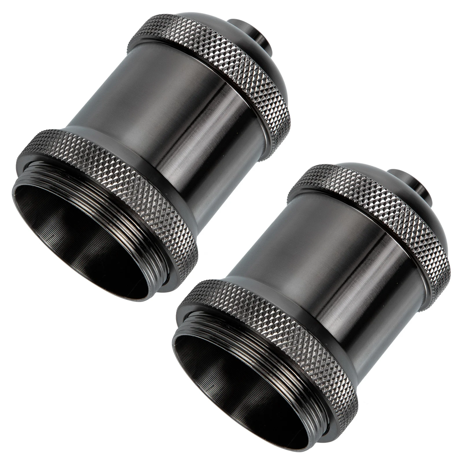 

2Pcs E27 Light Bulb Socket Holder Retro Lamp Base Vintage Industrial Style Aluminum Heat Resistant Socket for Chandelier Pendant