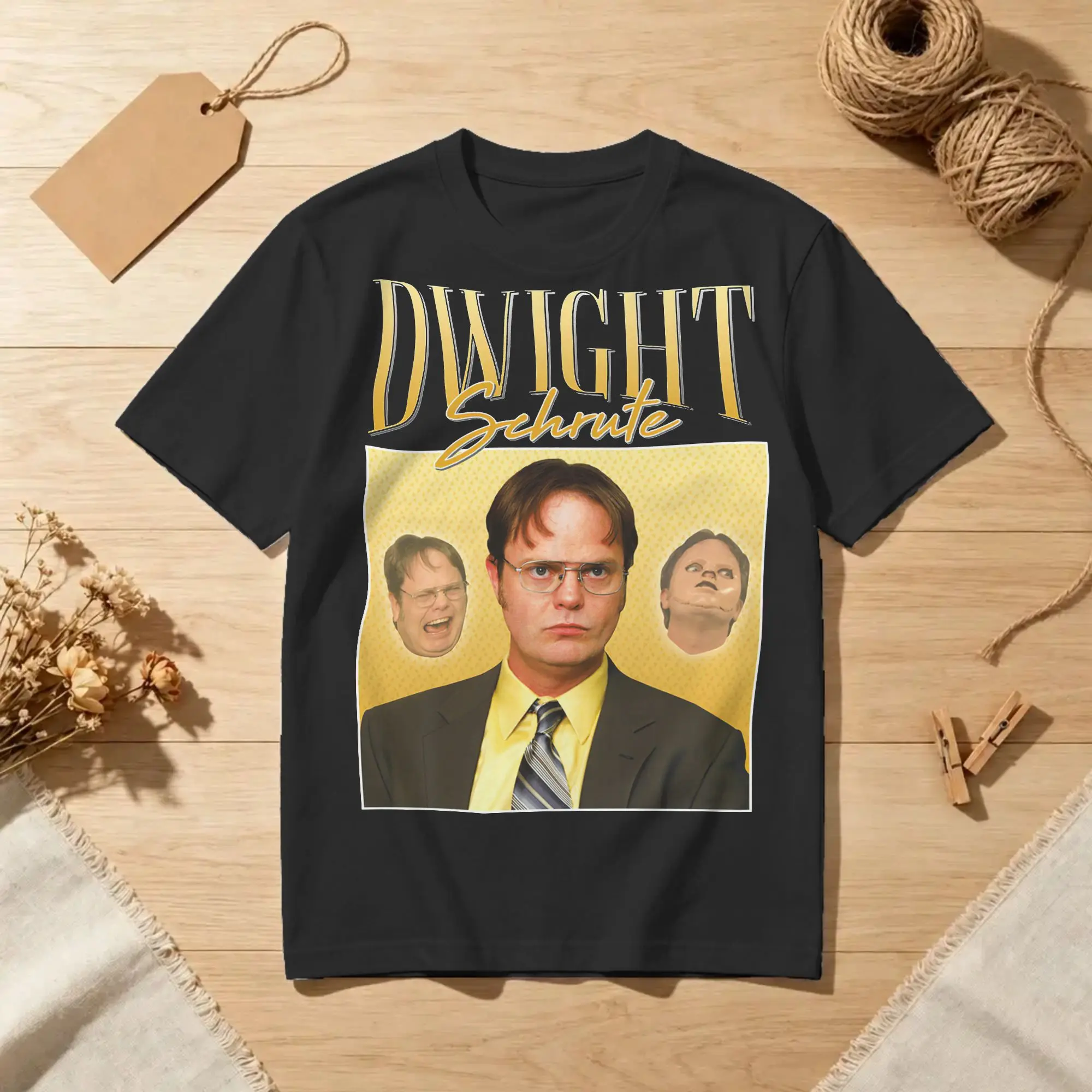 Men Women's T-Shirts Dwight Schrute Homage the Office Funny Pure Cotton Tees Short Sleeve  T Shirt Crewneck Tops Plus Size