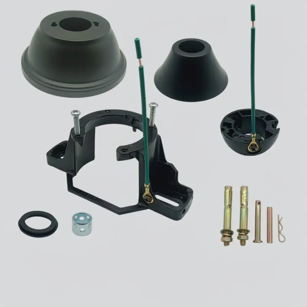 Universal Fan Light Hanging Bracket Base Hardware Set Durable Zinc Alloy Hanger Ball Canopy Kit For Ceiling Fan Setup