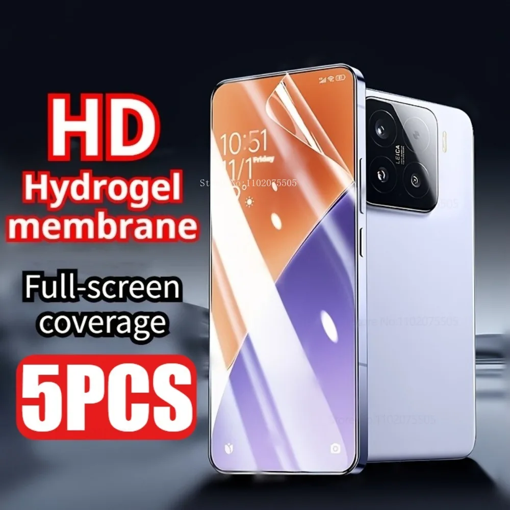 

5 шт. гидрогелевая пленка HD для Xiaomi Redmi Note 14 13 Pro+ 14S 14 Pro+ Ультра-прозрачная защитная пленка для экрана Note 11 12 Pro+ 12R 10T 8 9T 11S