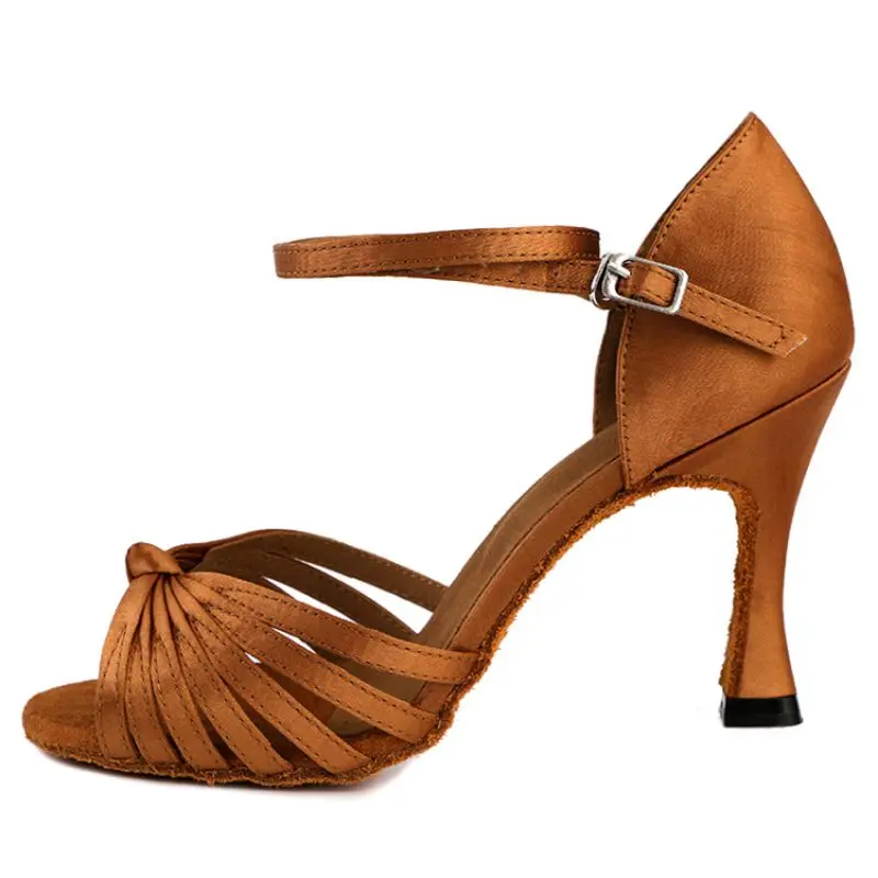 Evkoodance New Arrival Fast Deliver Fashion High Quality Customized Heel Classical Women Lady Tango Salsa Latin Dance Shoes OEM