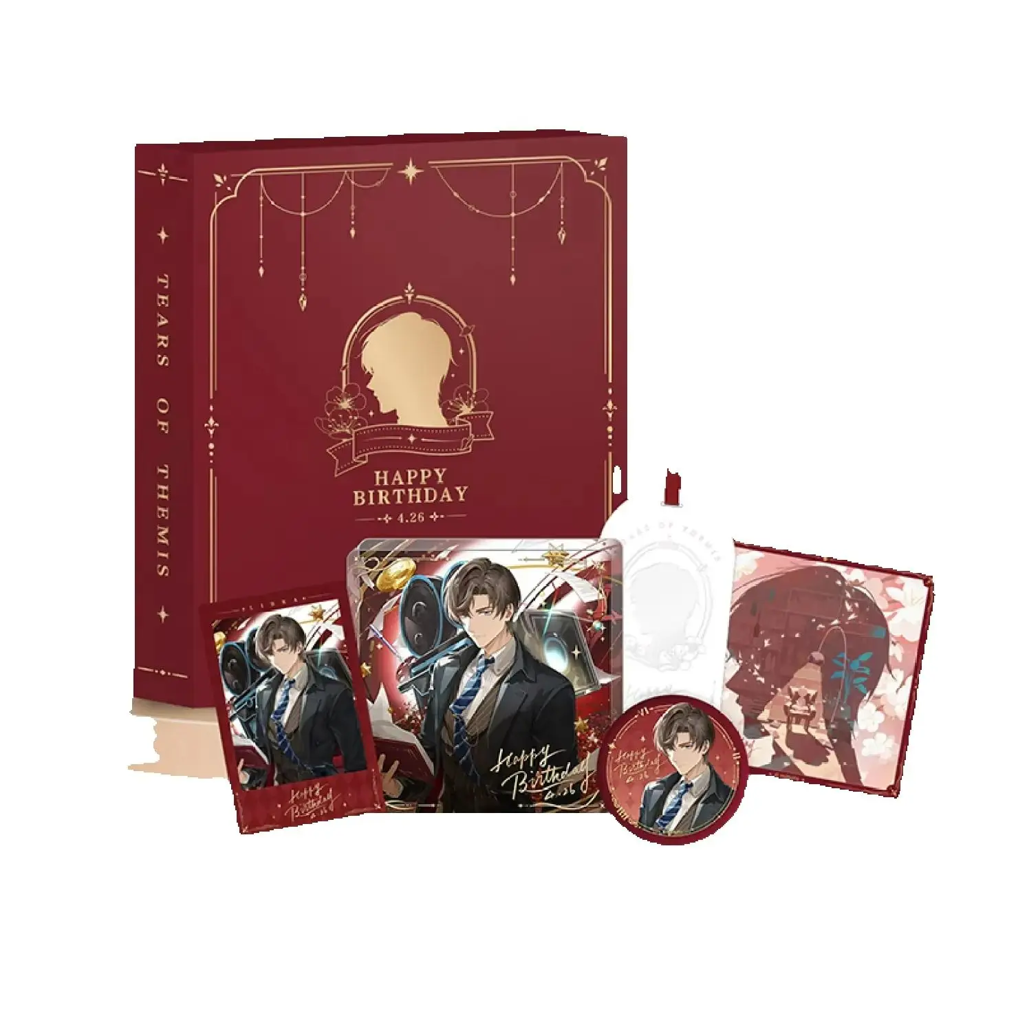 Limited Time Presale:Game Tears of Themis Libra AGELONG AFFECTION Theme Birthday Gift Set Anime Cosplay Accessories Memorial Box