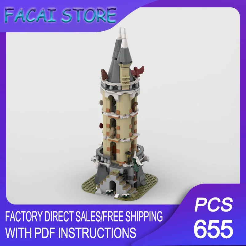 

Popular Movie Model Moc Building Bricks Modular Complete Owlery Model Technology Blocks Christmas DIY Toy Construction Gifts