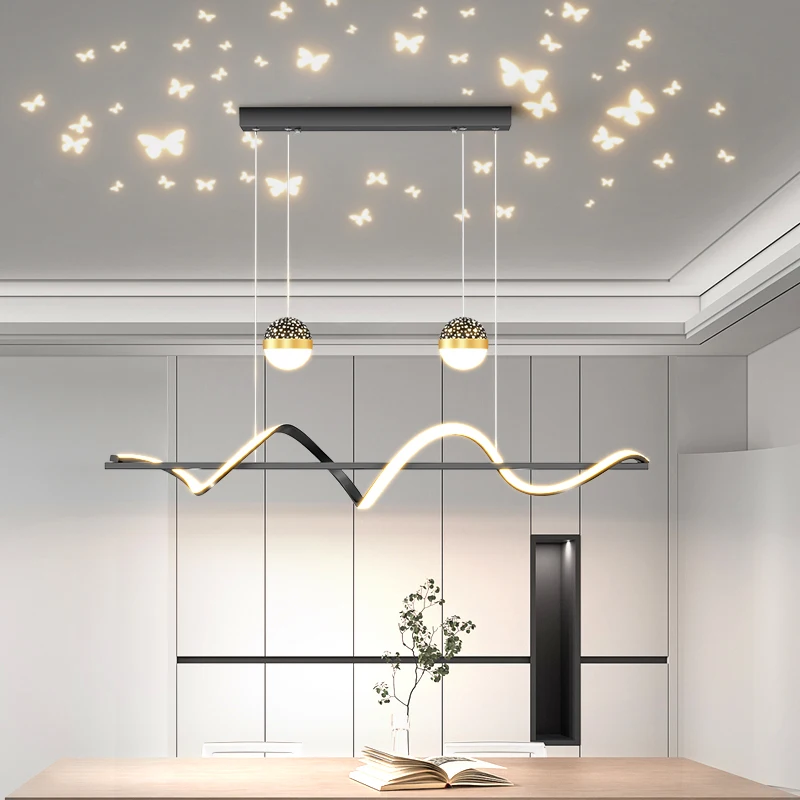 Modernas Luzes LED de Teto, Lâmpadas Penduradas, Lustres para Sala de Estar, Sala de Jantar, Iluminação Interior, Decoração