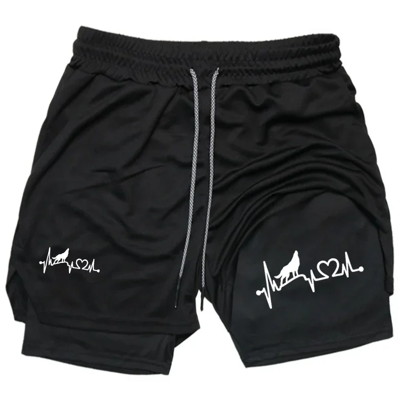 

Спортивные шорты для мужчин, компрессионные шорты для бега с карманом для телефона и петлей для полотенца, спортивная одежда Corteiz.