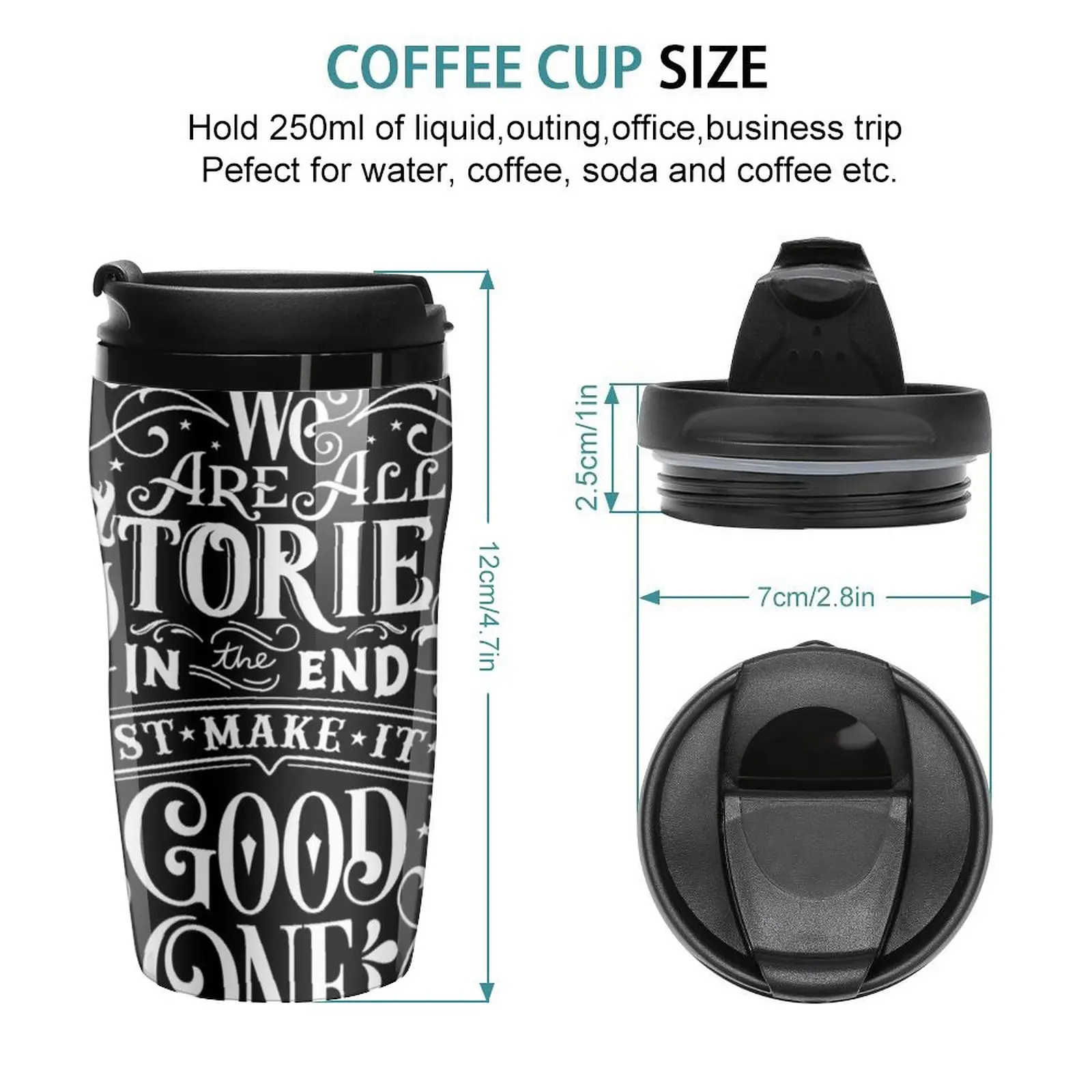 New We Are All Stories In The End. Travel Coffee Mug Cups For Coffee Coffee Cup Heat Preservation Beautiful Tea Mugs