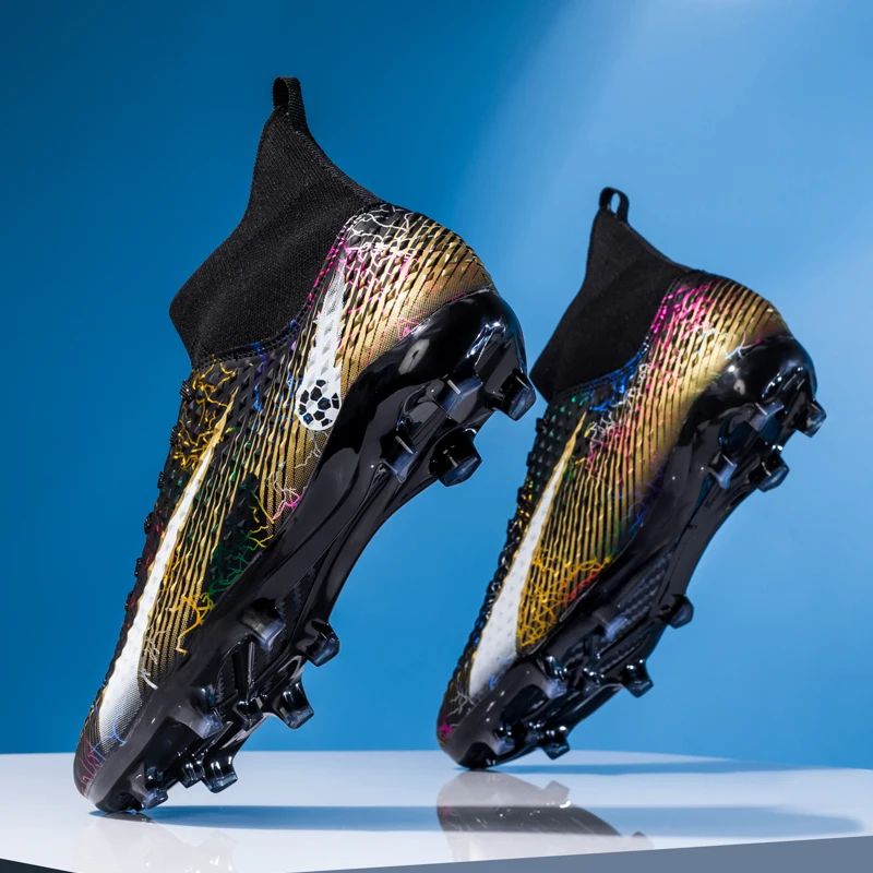 Botas de fútbol profesionales para hombre y mujer, zapatos antideslizantes TF/FG, calzado atlético para exteriores