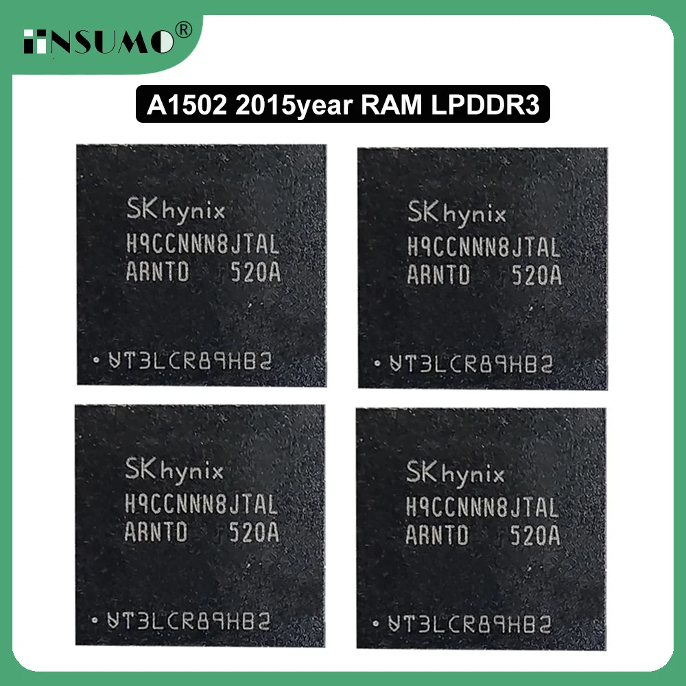 iinsumo 100% Original A1502 2015year RAM LPDDR3 Memory Chipset Can be used to upgrade from 4GB to 8GB or 16GB for Macbook