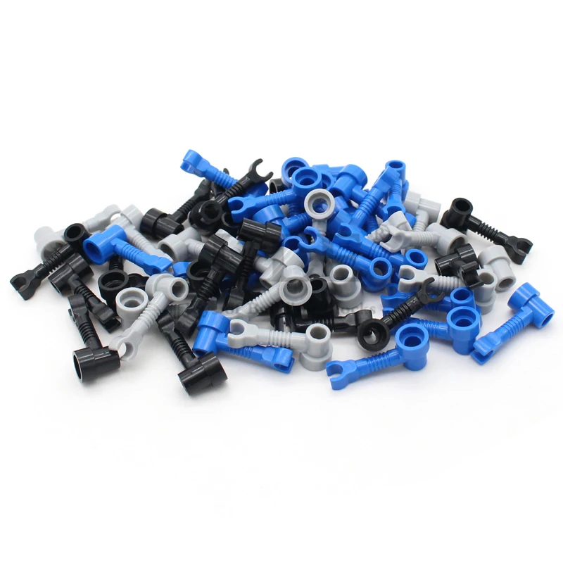 10pcs MOC 4735 Bar 1x3 with Clip and Stud Holder Robot Arm Building Blocks DIY Bricks Compatible Tech  Connector Assembles Toys