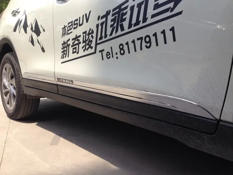 

For Nissan X-Trail 2014-2017 High-quality ABS Chrome Body trim Anti-Rub protection Decoration car accessories