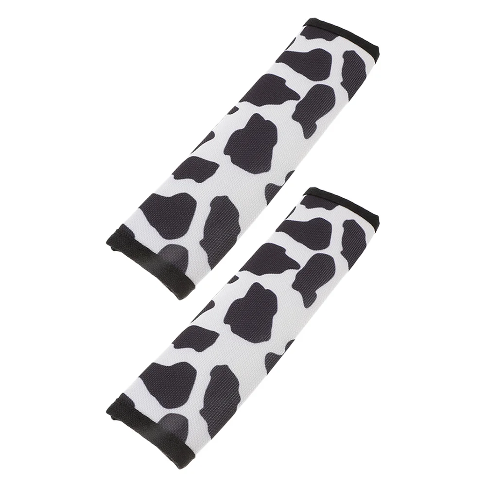 2 Pcs with Cushion Shoulder Pads Car Seats Gap Filler Polyester Strap Covers