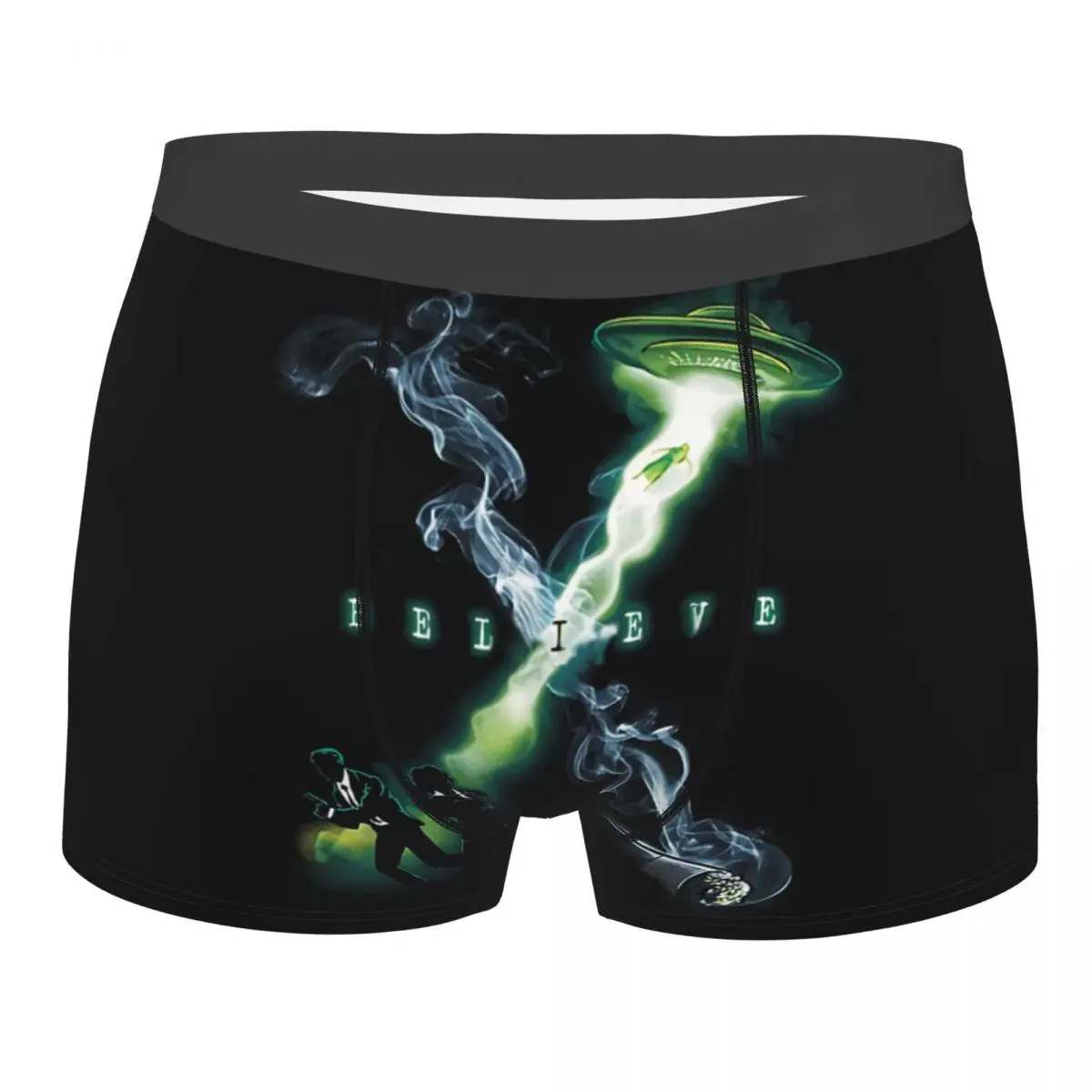 I Believe The X Files Man's Boxer Briefs Breathable Creative Underpants High Quality Print Shorts Gift Idea