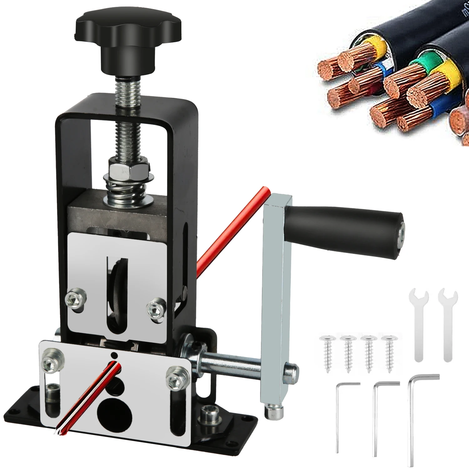 Utensile manuale per spelare cavi, spelafili portatile per trapano elettrico, spelafili per rame