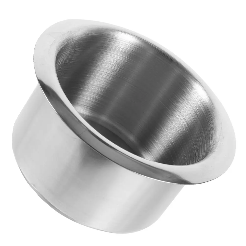 

Rv Cup Holder Insert Stainless Steel Recessed Replacement for Boat Couch Sofa Convenient Portable Anti Spill Metal Cup Holder