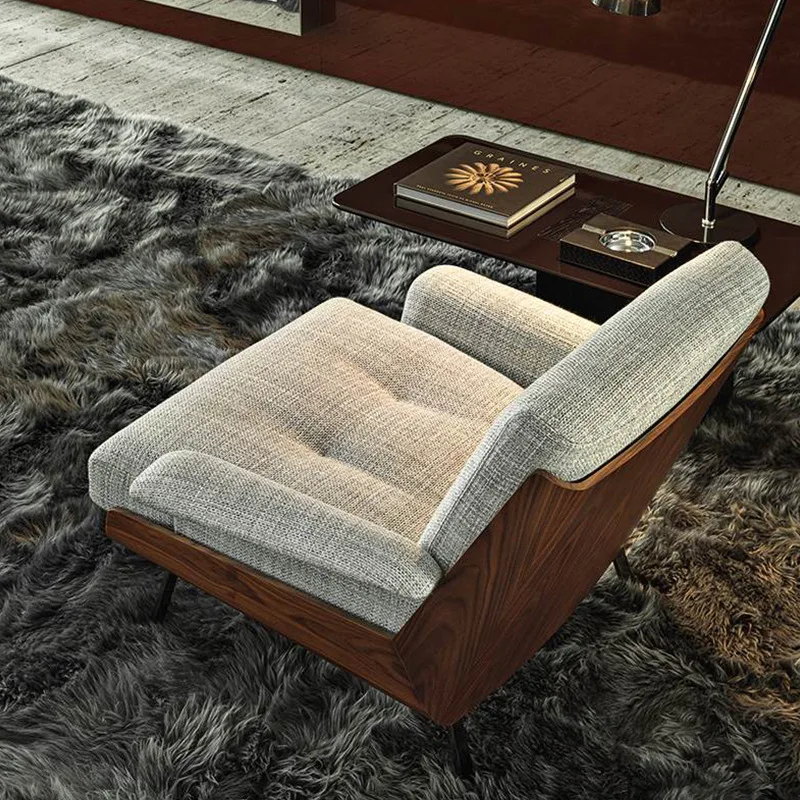 

Single sofa chair curved tiger chair high back leisure chair gluing