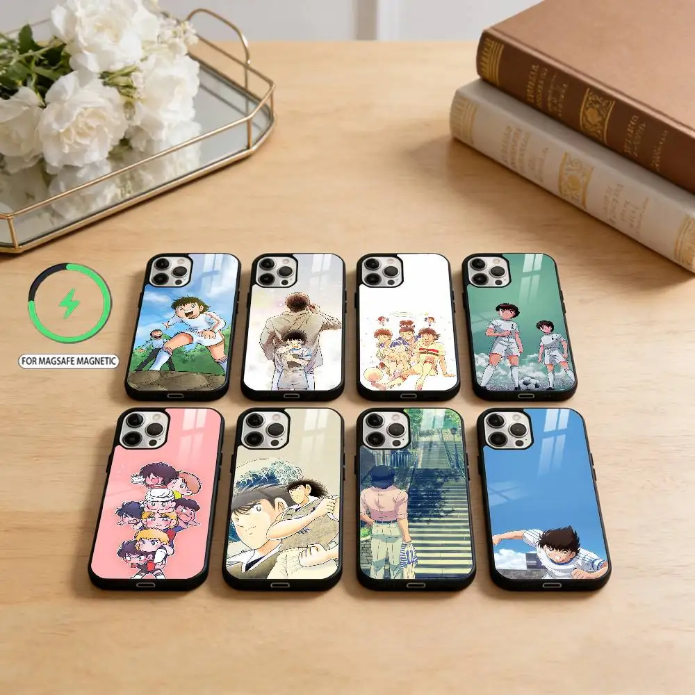

Comic C-Captain T-Tsubasas-CT Magnetic For Magsafe Wireless Charging Phone Case For iPhone17,16,15,14,13,12,11 Plus,Pro Max