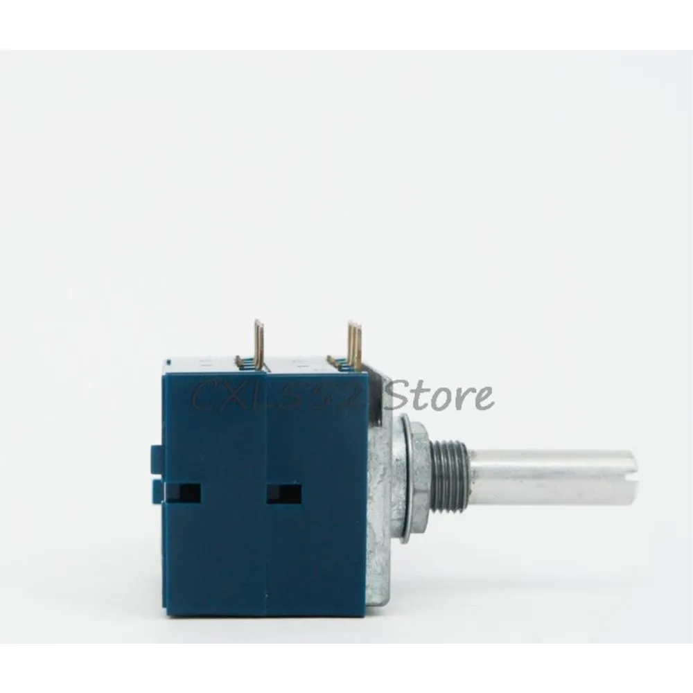 1Pc RK27 6Pins Carbon Film Enthusiast  10KA 20KA 50KA 100KA 250KA Double Volume Potentiometer Knurl Round Shaft