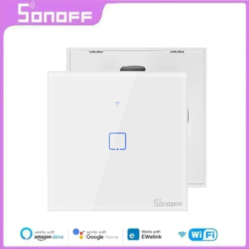 

Умный настенный сенсорный выключатель SONOFF TX, Wi-Fi, T0, T1, T2, T3, ЕС, США, Великобритания, 1/2/3 клавиши, управление умным домом через приложение EWelink, RF433, Alexa, Google Home