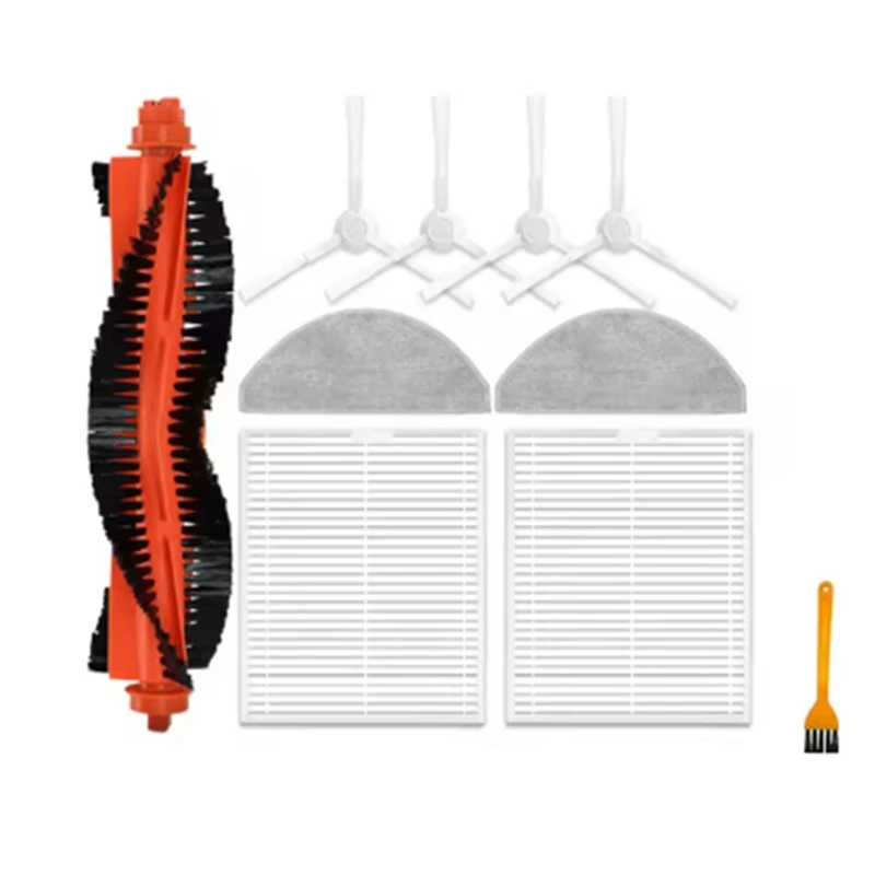 10 قطعة ل Xiaomi S20 / D106 مكانس كهربائية للكنس اكسسوارات الأنظف أجزاء استبدال الجانب الرئيسي فرشاة ممسحة مجموعة مرشحات