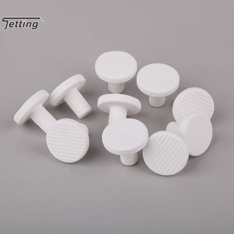 10Pcs Fish Tank Coral Base T Shaped Aquarium Coral Support Ceramic Stand Plug Reproduction Base Coral Frag Rack