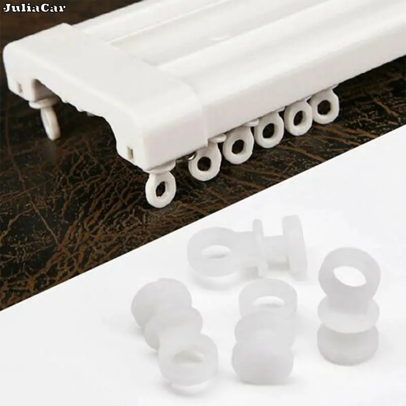 50pcs Plastic Curtain Track Hooks Runner Fit Replacement Accessories For Camper Van Motorhome Caravan Boat