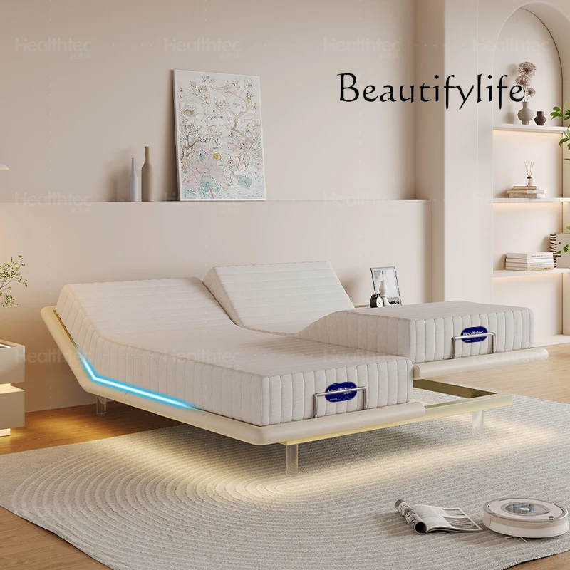 

hogar Nordic multi-function automatic intelligent electric bed does not disturb each other split double bed suspended bed