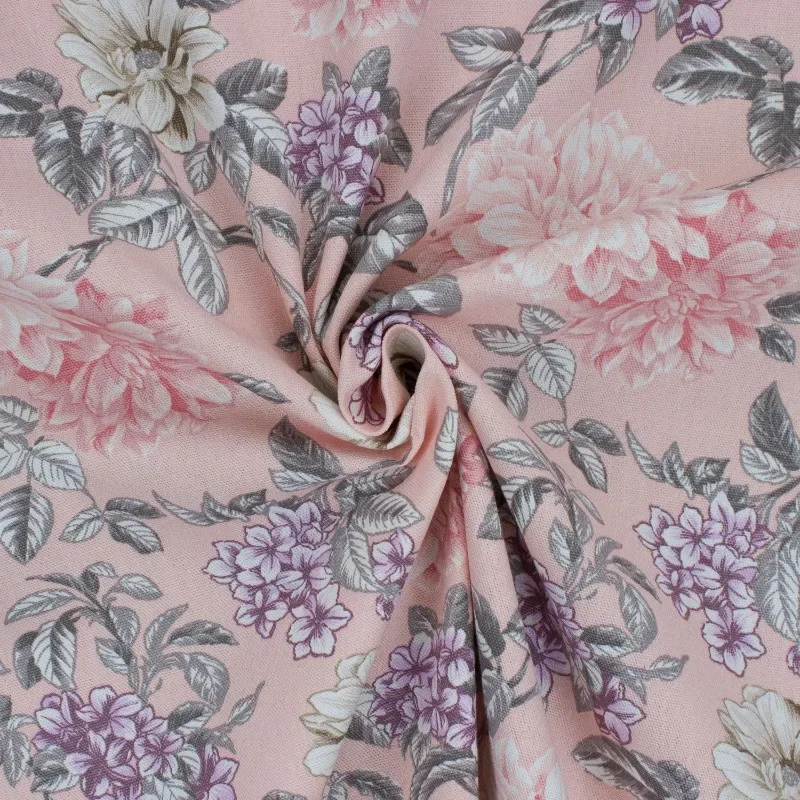 

Hot Sale.Upgraded version. 100% Cotton Flower Garden Blush, 2 Yard Precut Fabric.Free shipping
