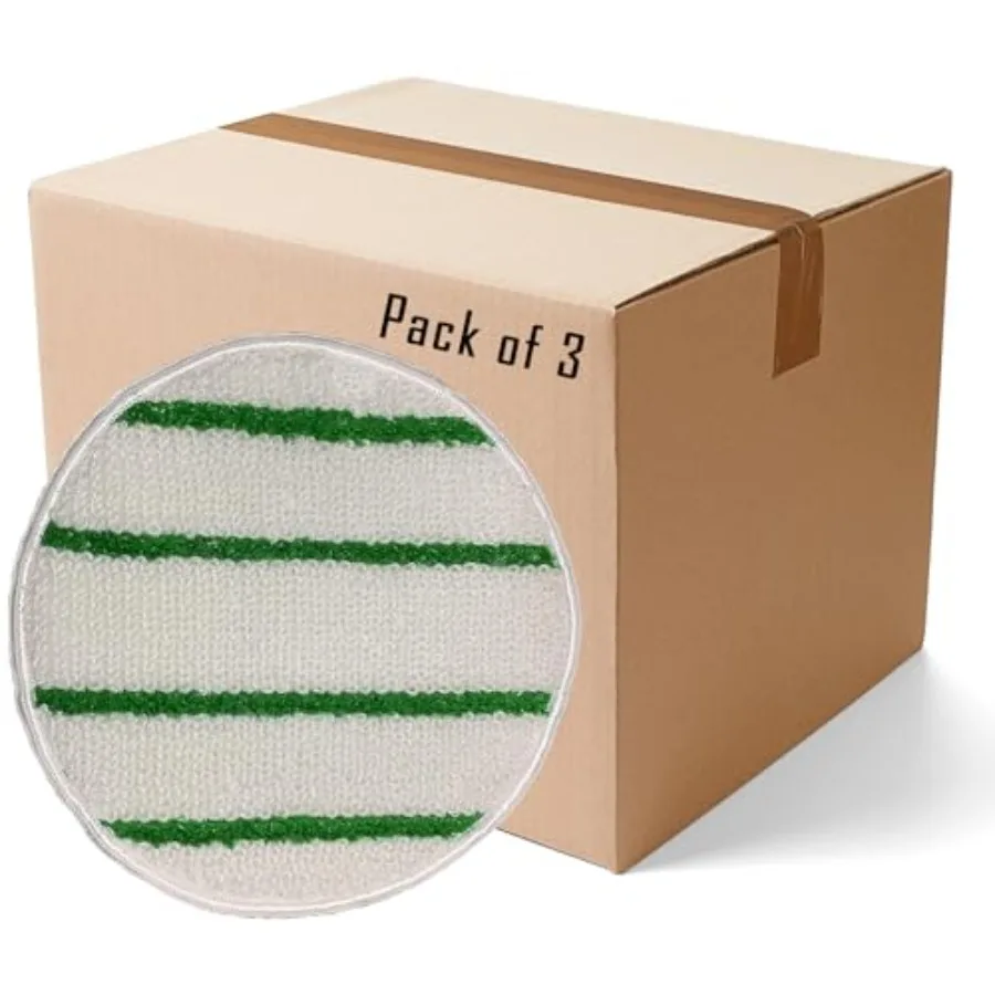 

Коммерческая низкопрофильная насадка для синтетического коврового покрытия с чистящими полосками - 21 дюйм - набор из 3 штук