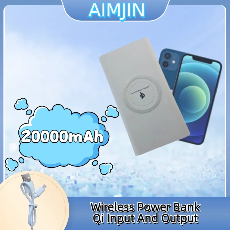 

Portable Wireless Fast Charging Power Bank, External Battery Pack for HTC, LED Display, iPhone, 200000mAh