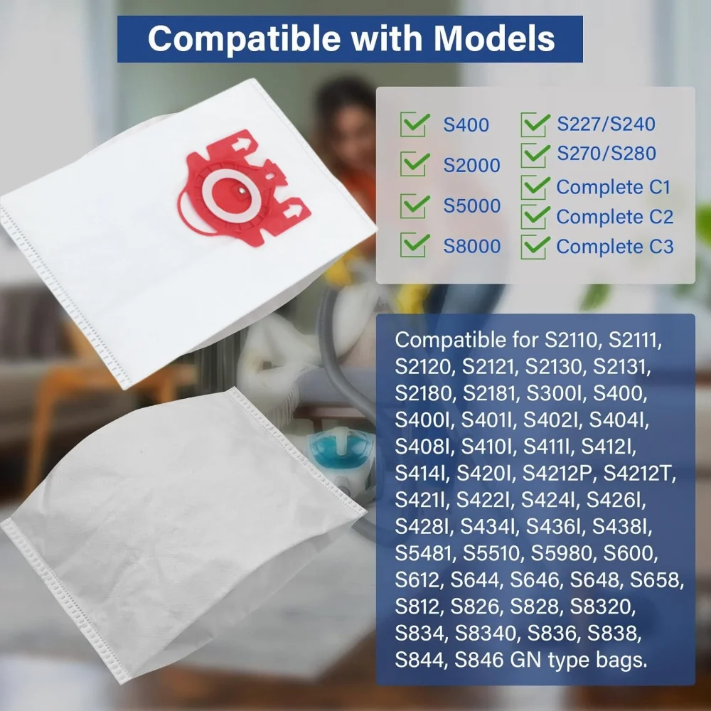 Dust bags suitable for MIELE FJM C1/C1/C2/C3, S400i, S600, S200, S500, S800 series Vacuum cleaner accessories Dust bucket bag