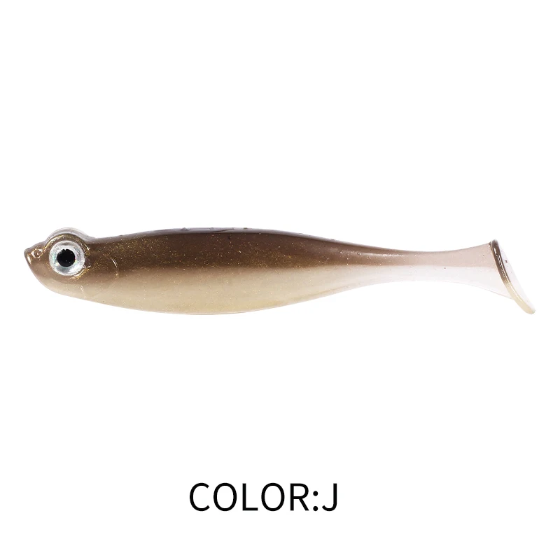 Supercontinent Shad T-Schwanz Angelköder 5 cm/7 cm Angeln Weiche Köder Silikon Künstliche Schwimmen Kunststoff Köder Wobbler