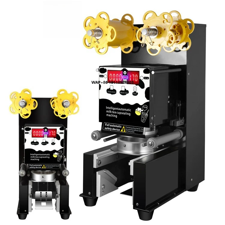 

Semi Automatic Small Bubble Tea Plastic Paper Commercial Taiwan Milk Tea Boba Sealer in Pakistan Cup Sealing Machine