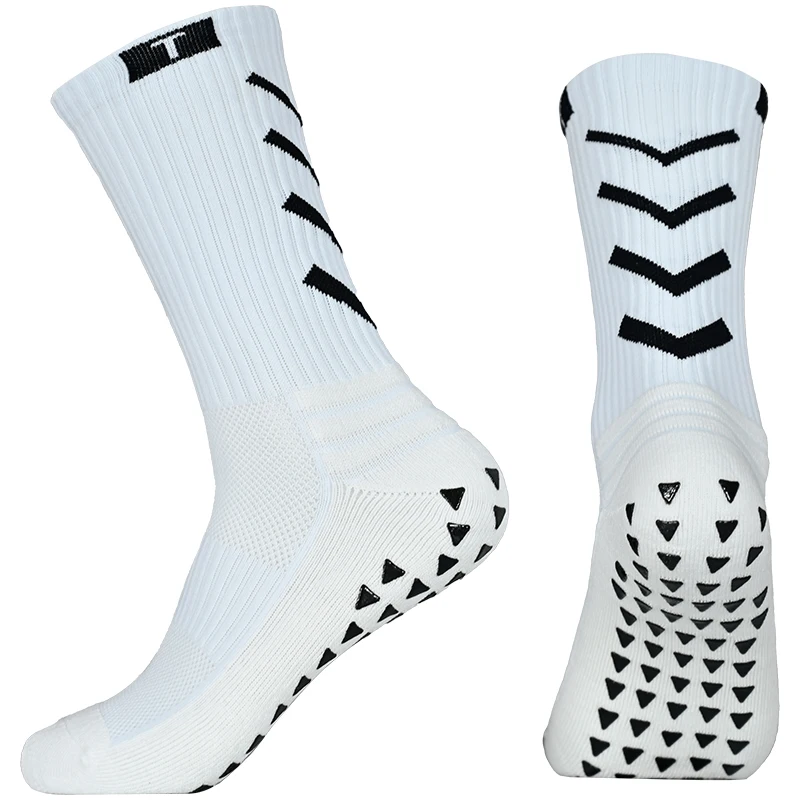 New Anti Slip Football Socks Breathable Towel Bottom Adults Men Women Sports Soccer Socks High Quality Soft Cycling Grip Sock