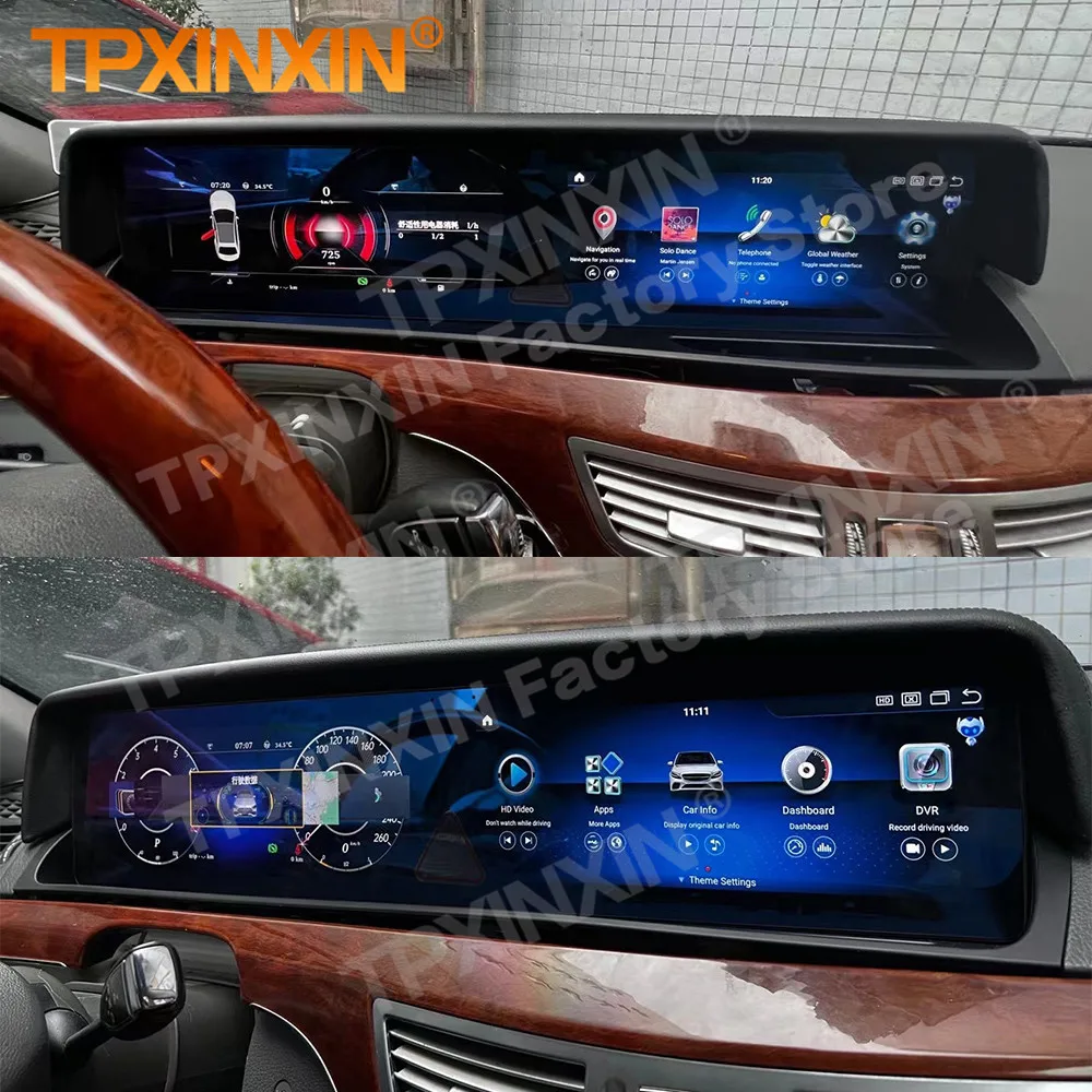 LHD RHD Android 11 Automotive Multimedia For Mercedes Benz S Class W221 CL W216 2005 2006 2007-2013 GPS Navigation IPS Head Unit