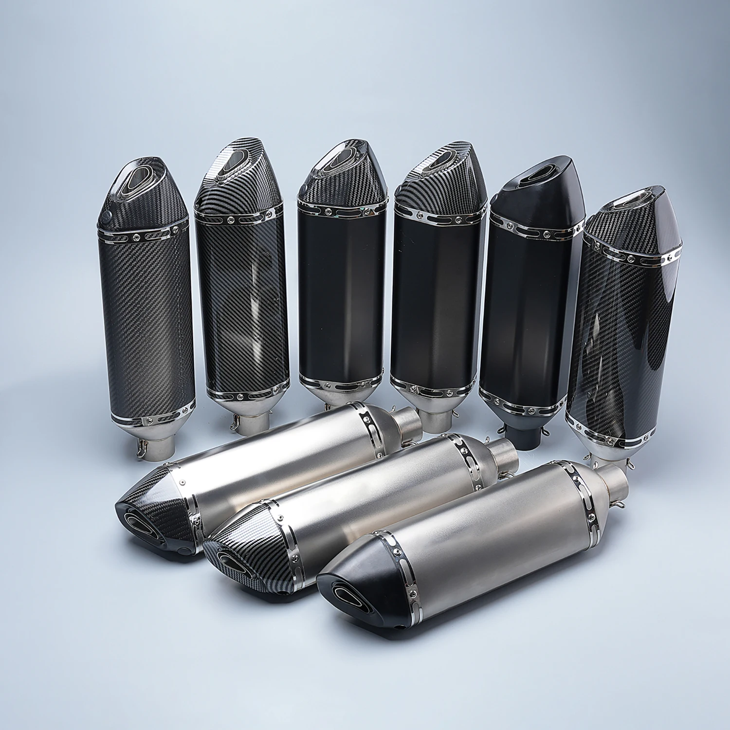 

51MM Universal Motorcycle Escape Pipe DB Killer Muffler Fit CB400 Ninja250 MT09 Z800 Z900