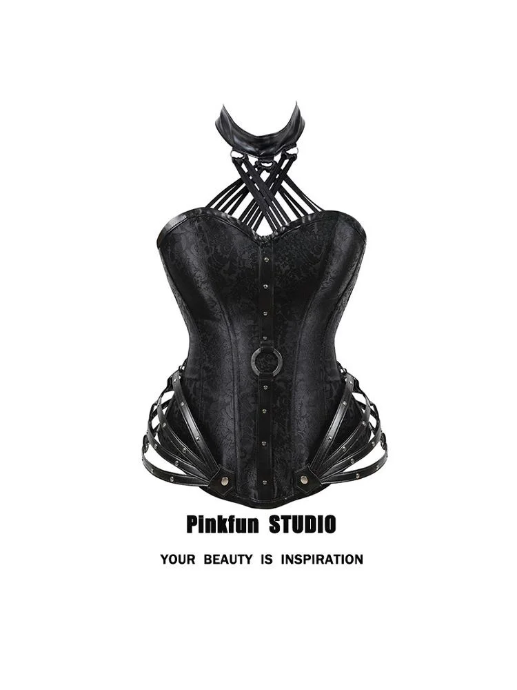 

Pinkfun Vintage Court St Gothic Punk Sle Fibone Corset Waist Belt a Top Women's Clothing Commute Sle ort Length