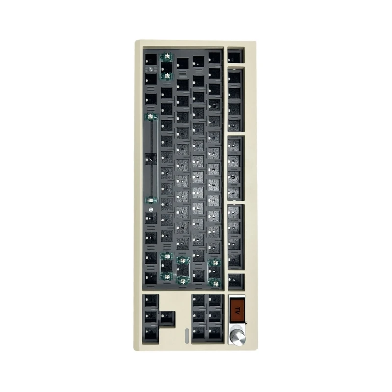 Imagem -05 - Teclado Mecânico Faça Você Mesmo 87 Teclas Botão Suporte Bt5 2.4g Tipoc Interruptores Convenientes Substituição Transporte da Gmk87