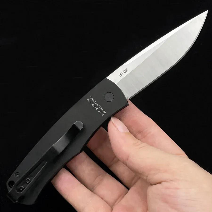 ProTech Whiskers-BR-1 Magic Folding Knife, ao ar livre, Camping, Caça, Pocket Kitchen, EDC Utility Knives