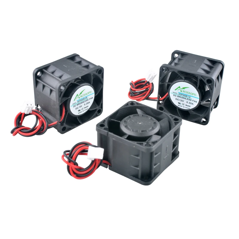 ACP4028 4cm 40mm Axial Flow Fan 40x40x28mm Cooling Fan DC5V/12V/24V 2Pin for 1U 2U Power Industrial Control Computer