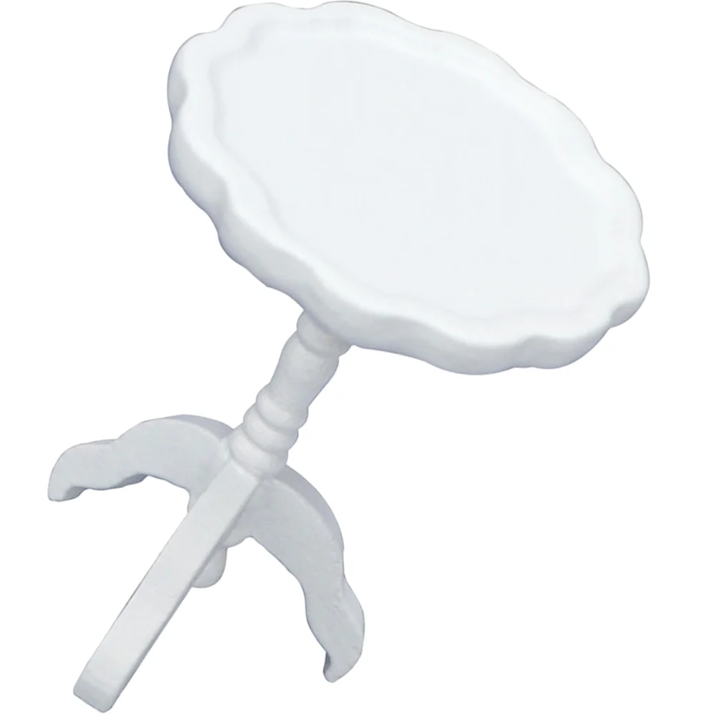 House Round Table Elegant Decor Miniature Toy Wooden Furniture Children Accessories Ornament