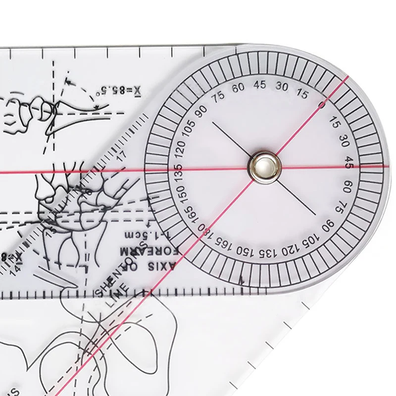 Plastic Goniometer Angle Ruler Rule Joint Orthopedics Tool Instruments Medical Spinal Angle Ruler Angle Finder Measuring Tool