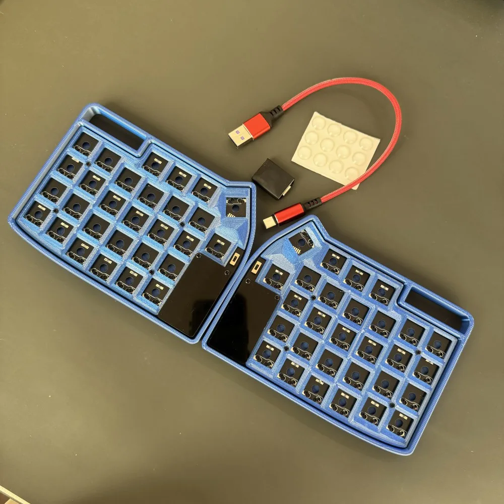 Lily58 Wireless Split Keyboard Kit Custom Wireless 2.4G Dongle Hotswap VIAL Split Horn Mechanical Keyboard Kit Accessory Teclado